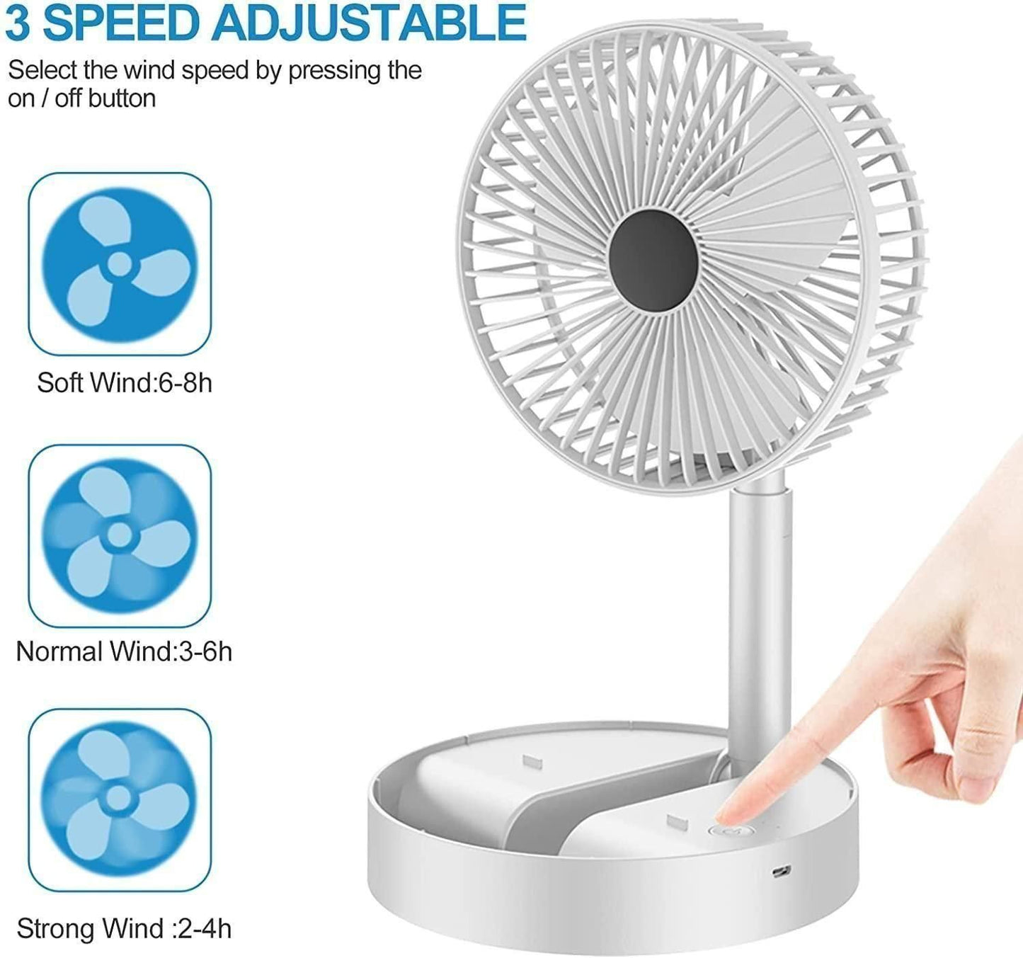 Rechargeable Table Fan